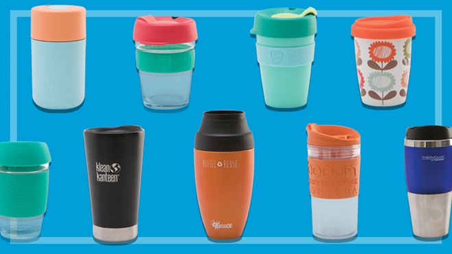 Reusable BYO coffee cups: KeepCup, Avanti, Cheeki, Thermos, Frank Green, Bodum, Joco, Klean Kanteen
